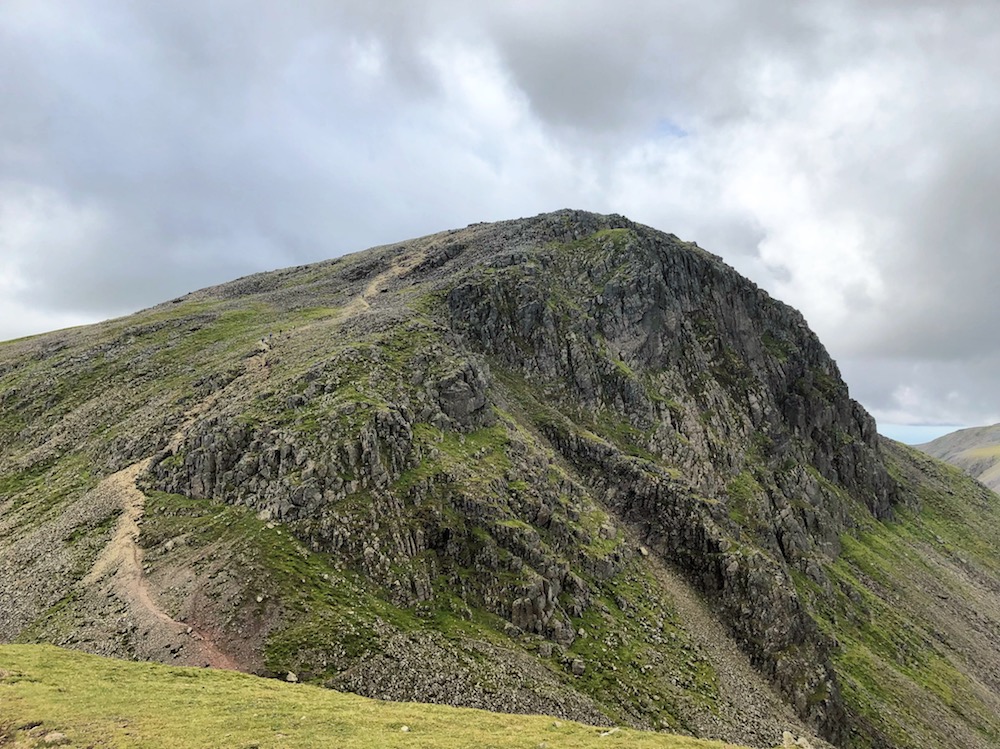 Great Gable from Seathwaite walking route